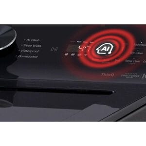 LG 27 in. 4.8 cu. ft. Smart Top Load Washer with 4-Way Agitator, EasyUnload & AI Sensing - Platinum Black, Platinum Black, hires