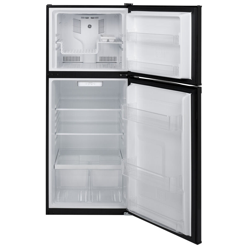 GE 24 in. 11.6 cu. ft. Top Freezer Refrigerator - Black, Black, hires