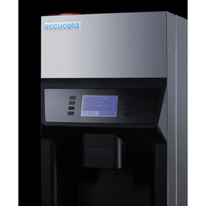Summit Accucold 14 in. Commercial-Use Ice Maker with 6.2 lb. Ice Storage, Auto-Defrost & Digital Control - Stainless Steel/Black, , hires