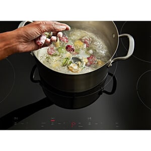 KitchenAid 36 in. 5-Burner Induction Cooktop with Simmer Burner & Power Burner - Black, , hires