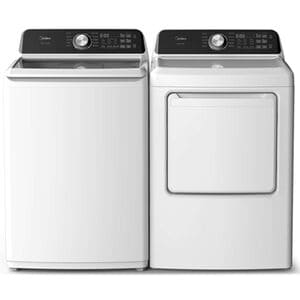 Midea 27 in. 4.5 cu. ft. Smart Top Load Washer - White, , hires