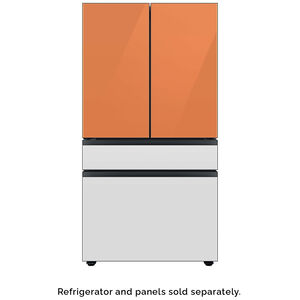 Samsung BESPOKE 4-Door French Door Middle Panel for Refrigerators - White Glass, , hires
