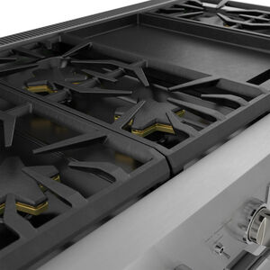 Thermador Pro Harmony 48 in. 6.8 cu. ft. Smart True European Convection Double Oven Dual Fuel Range with 6 Sealed Burners & Griddle - Stainless Steel, , hires