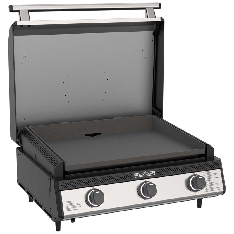 Blackstone 28 in. 3-Burner Built-In Liquid Propane Gas Flat Top Griddle with 590 sq. in. Cooking Surface - Stainless Steel, , hires