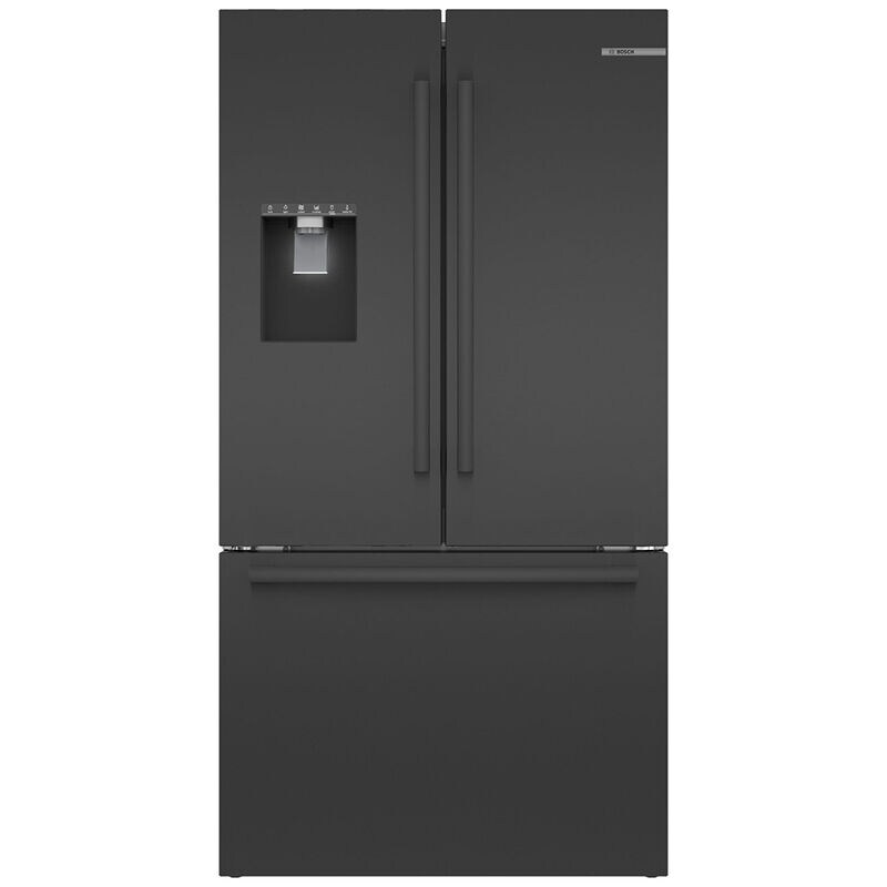Bosch 500 Series 36 in. 26 cu. ft. Smart French Door Refrigerator with Ice & Water Dispenser - Black Stainless Steel, Black Stainless Steel, hires