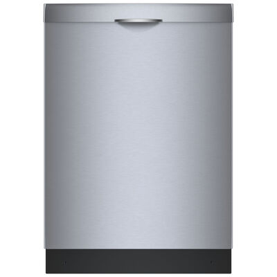 Bosch 300 Series 24 in. Smart Built-In Dishwasher with Top Control, 46 dBA Sound Level, 16 Place Settings, 8 Wash Cycles & Sanitize Cycle - Stainless Steel | SHS53CD5N