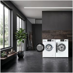 Equator Advanced 24 in. 2.47 cu. ft. Electric Front Load Laundry Center with Sensor Dry, Pet & Sanitize Cycle - White, , hires