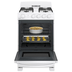 Hotpoint 24 in. 2.9 cu. ft. Gas Range with 4 Sealed Burners - White, , hires