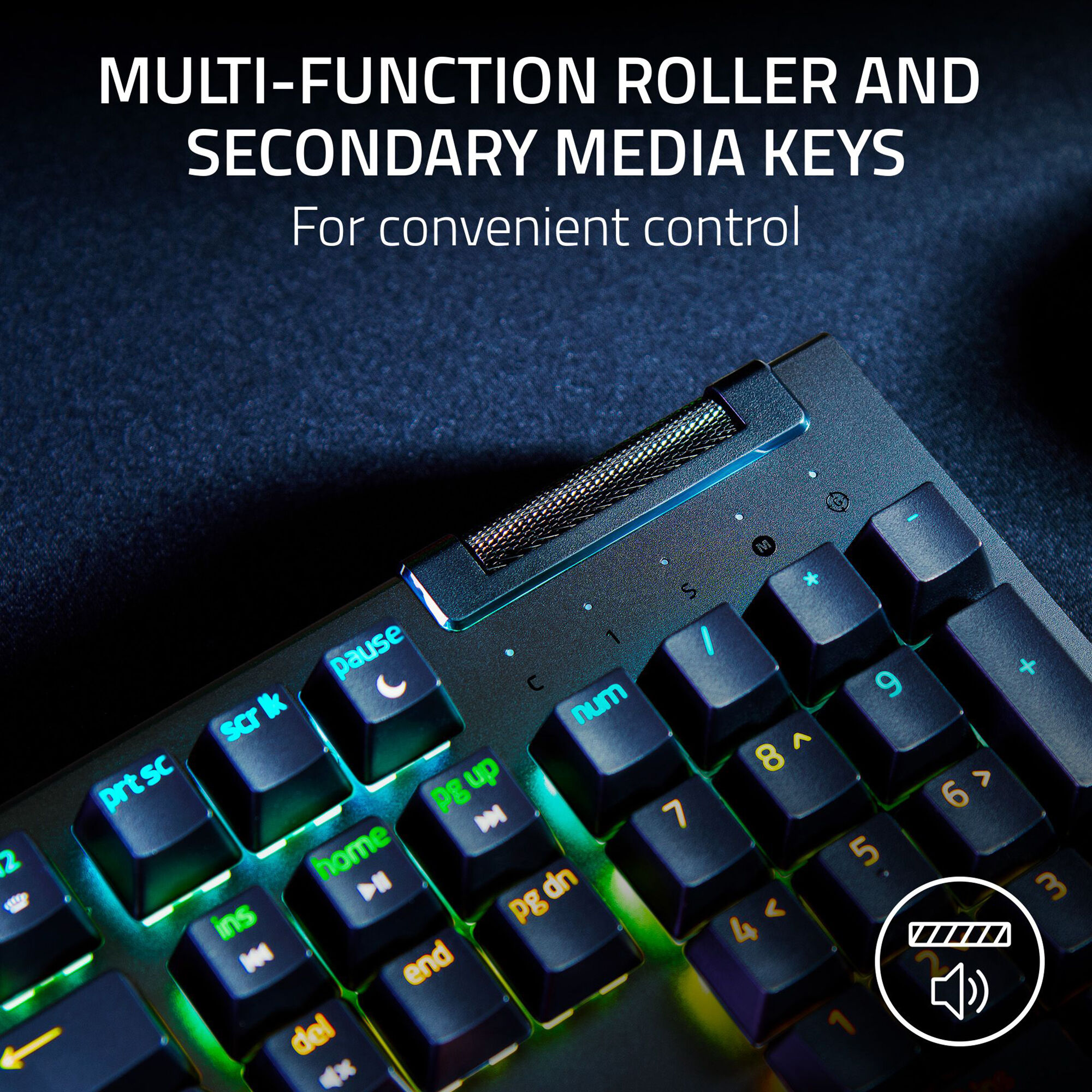 Razer BlackWidow V4 X - Mechanical Gaming Keyboard (Green Switch