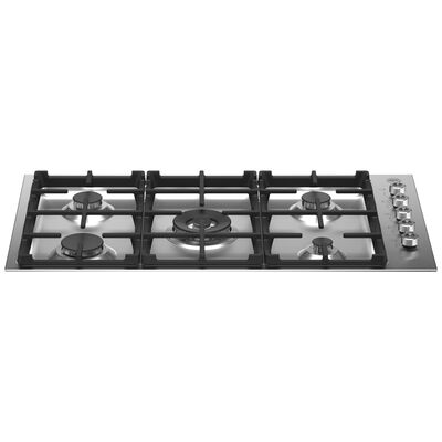 Bertazzoni Professional Series 36 in. 5-Burner Natural Gas Cooktop with Simmer Burner & Power Burner - Stainless Steel | PROF365QXE