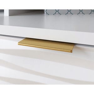 Sauder White 3-Drawer TV Credenza with Storage, , hires