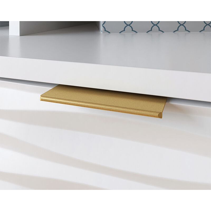 Sauder White 3-Drawer TV Credenza with Storage, , hires