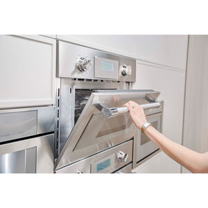 Thermador Professional Series 30 in. 1.6 cu. ft. 1000W Built-In Microwave with Convection & Sensor Cooking - Stainless Steel, , hires