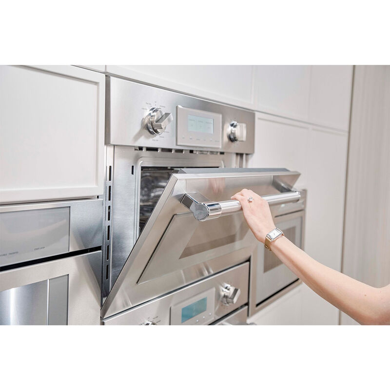 Thermador Professional Series 30 in. 1.6 cu. ft. 1000W Built-In Microwave with Convection & Sensor Cooking - Stainless Steel, , hires