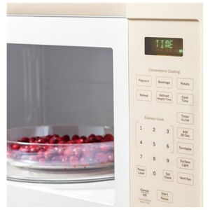 GE 30" 1.6 Cu. Ft. Over-the-Range Microwave with 10 Power Levels & 300 CFM - Bisque, Bisque, hires
