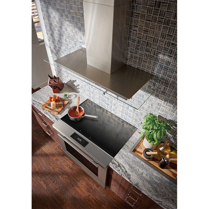 Wolf 36 in. Chimney Style Range Hood Convertible Venting 2 LED