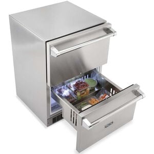 Viking 5 Series 24 in. 5 cu. ft. Outdoor Double Refrigerator Drawers - Stainless Steel, , hires
