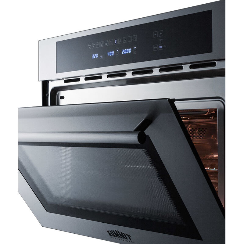 Summit 24 in. 1.3 cu. ft. Built-In Microwave with 3 Power Levels - Stainless Steel, , hires