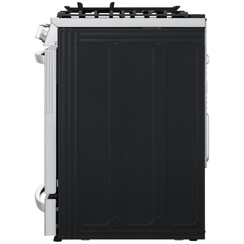 LG InstaView 30 in. 6.3 cu. ft. Smart Air Fry True European Convection Slide-In Gas Range with 5 Sealed Burners & Griddle - Stainless Steel, Stainless Steel, hires
