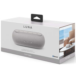 Harman Kardon Luna Elegant Portable Bluetooth Speaker With 12 Hours of Playtime - Gray, Gray, hires