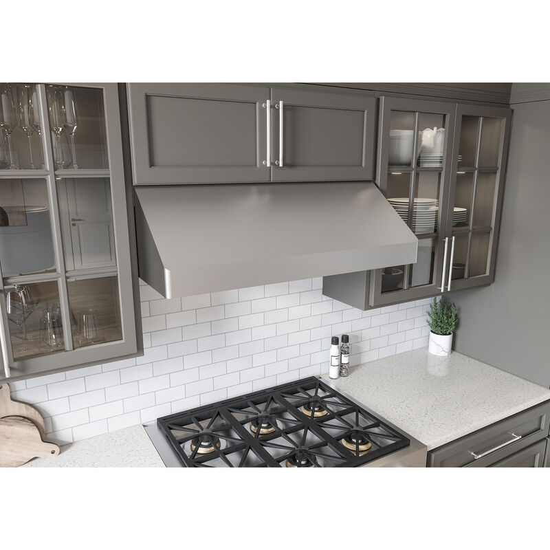 Zephyr Tempest 36 in. Convertible Standard Style Range Hood with 650 CFM, 6 Fan Speeds & 2 LED Lights - Stainless Steel, , hires