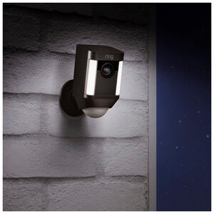 Ring Wireless Spotlight Cam Battery Powered Outdoor Security Camera - Black, , hires