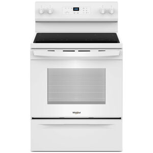 Whirlpool 30 in. 5.3 cu. ft. Oven Freestanding Electric Range with 4 Radiant Burners - White, White, hires