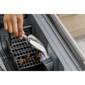 Cafe 24 in. Top Control Flush-Mount Dishwasher Drawer with 49 dBa Sound Level - Matte White, Matte White, hires