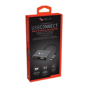 Helix USB-C to HDMI/VGA Adapter, , hires