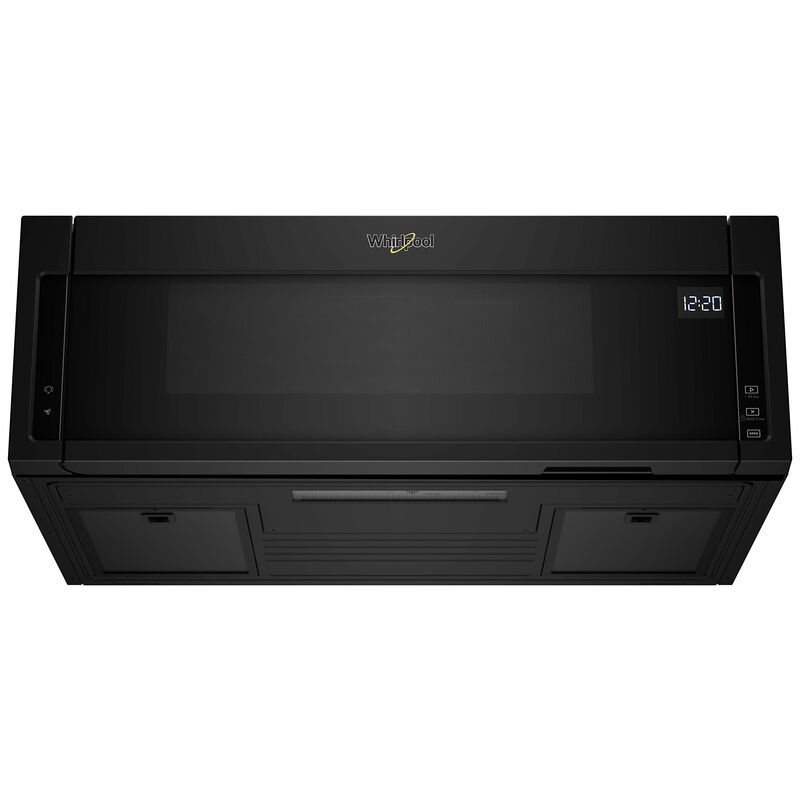 Whirlpool 30 in. 1.1 cu. ft. 1000W Low Profile Over-the-Range Microwave with 400 CFM - Black, Black, hires