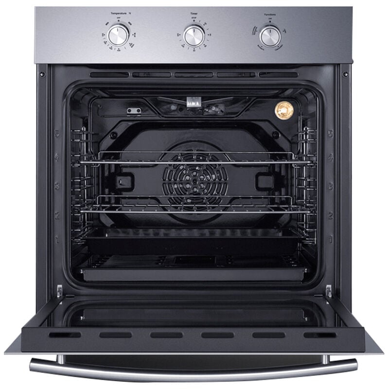 Summit 24 in. 2.3 cu. ft. Gas Single Wall Oven with Standard Convection - Stainless Steel, , hires