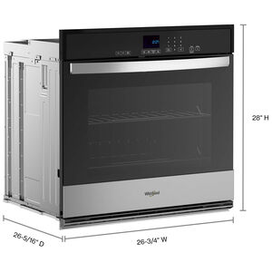Whirlpool 27 in. 4.3 cu. ft. Electric Wall Oven with Self Clean - Stainless Steel, , hires
