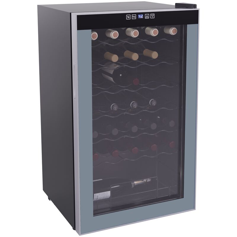 Avanti 20 in. Freestanding Wine Cooler with Wire Racks, Single Temperature Zone & 34 Bottle Capacity - Platinum, , hires