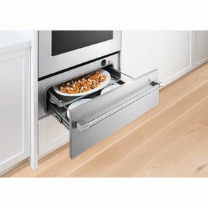 Fisher Paykel Pro Series 7 30 in. 8.2 cu. ft. Top Control Electric Double Wall Oven with True European Convection - Stainless Steel, , hires