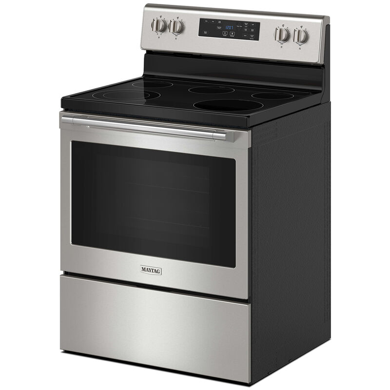Maytag 30 in. 5.3 cu. ft. Electric Range with Radiant Burners - Fingerprint Resistant Stainless Steel, , hires