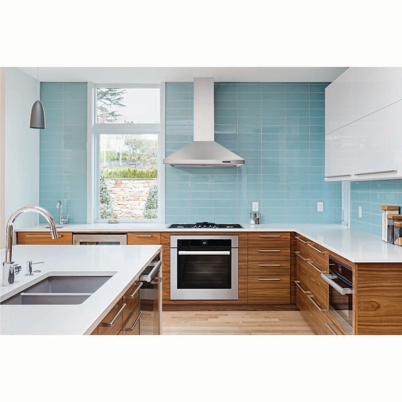 Broan Elite EW48 Series 36 in. Convertible Chimney Style Range Hood with 460 CFM, 3 Fan Speeds & 1 LED Light - Stainless Steel, , hires