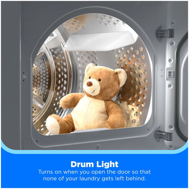 Midea 27 in. 7.0 cu. ft. Smart Gas Dryer with Sensor Dry & Sanitize Cycle - White, White, hires