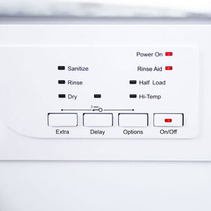 Avanti 24 in. Front Control Dishwasher with 57 dBa Sound Level & Pocket - White, , hires