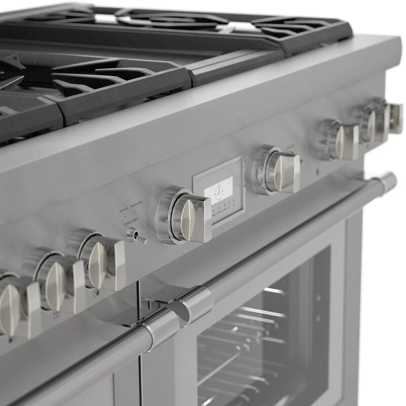 Thermador Pro Harmony Professional Series 48 in. 7.1 cu. ft. Smart Standard Convection Double Oven Gas Range with 6 Sealed Burners & Griddle - Stainless Steel, , hires