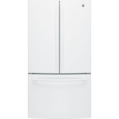 GE 36 in. 27 cu. ft. French Door Refrigerator with Internal Water Dispenser - White | GNE27JGMWW