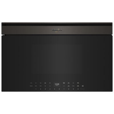Whirlpool 30 in. 1.1 cu. ft. 1000W Smart Built-In Microwave with Convection & Sensor Cooking - Black Stainless | WMBT7030SV