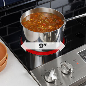 GE 30 in. 6.6 cu. ft. Air Fry True European Convection Double Oven Slide-In Electric Range with Smoothtop Burners - Stainless Steel, , hires