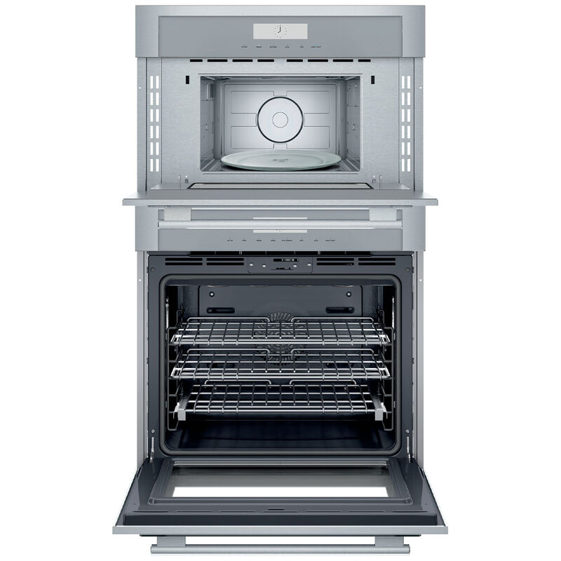 Thermador Masterpiece Series 30 in. 6.1 cu. ft. Smart Electric Microwave/Wall Oven Combo with True European Convection - Stainless Steel, , hires