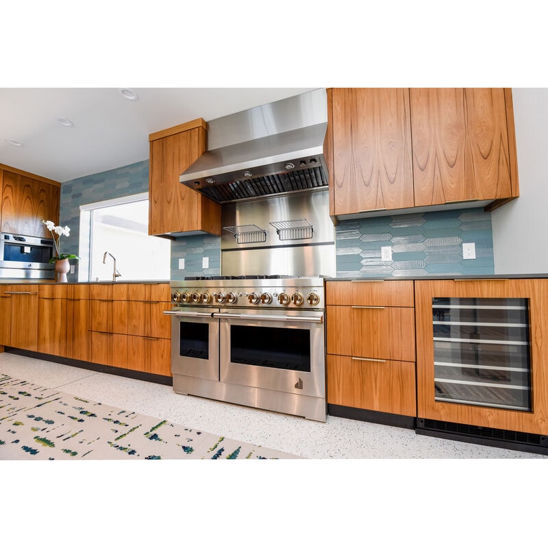 JennAir Pro-Style 48 in. Ducted Canopy Pro Style Style Range Hood with 1200 CFM, 4 Fan Speeds & 3 Halogen Lights - Stainless Steel, , hires