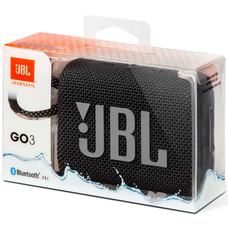 JBL GO 3 Portable Waterproof Speaker - Black, , hires