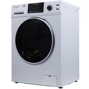 Equator 24 in. 1.6 cu. ft. Electric Front Load Ventless All-in-One Laundry Center with Sanitize Cycle & Sensor Dry - White, White, hires