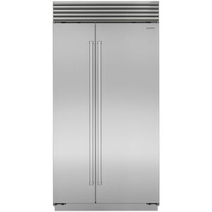 Sub-Zero Classic 42 in. 24.5 cu. ft. Built-In Smart Counter Depth Side-by-Side Refrigerator with Professional Handles, Internal Ice & Water Dispenser - Stainless Steel, , hires