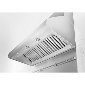 Fisher Paykel Pro Series 9 48 in. Canopy Pro Style Range Hood with 4 Speed Settings, 1200 CFM, Ducted Venting & 3 Halogen Lights - Stainless Steel, , hires