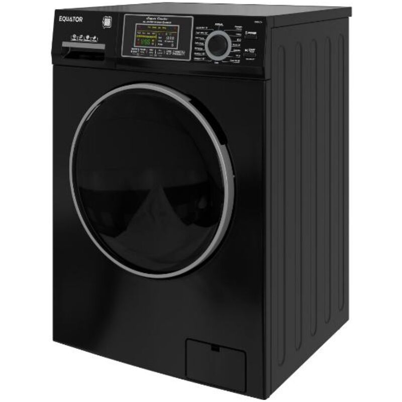 Equator Max 24 in. 2.47 cu. ft. Electric Front Load Convertible (Vented/Ventless) All-in-One Combo with Pet Cycle, Sanitize Cycle & Sensor Dry - Black, , hires