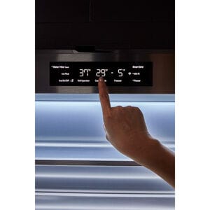 Signature Kitchen Suite 36 in. 19.3 cu. ft. Built-In Smart Counter Depth 4-Door French Door Refrigerator with Internal Water Dispenser - Custom Panel Ready, , hires